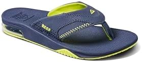 Reef Kids Fanning (Big Kid) Lime-navy