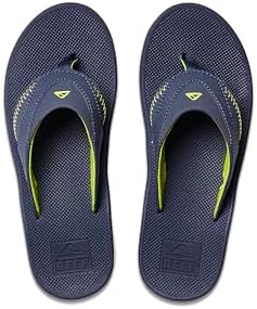 Reef Kids Fanning (Big Kid) Lime-navy