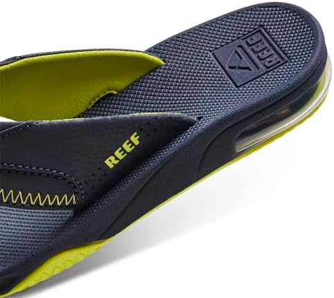Reef Kids Fanning (Big Kid) Lime-navy
