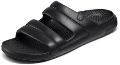 REEF Mens Sandals, Oasis Two-Bar Black