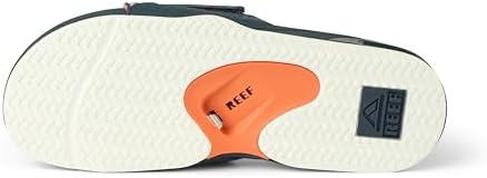 REEF Mens Fanning Slide | Bottle Opener Sandal NavyOrangeWhite