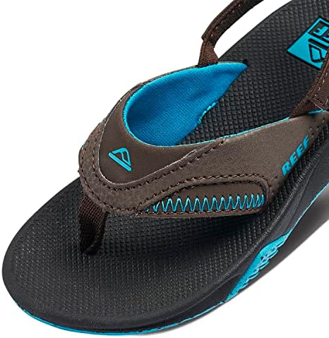 REEF Girls ToddlerLittle Kid Ahi Beach Flip Flop, Soft Cushion Footbed, Water Friendly Zebra