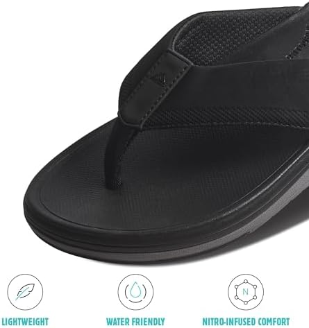 Reef Men's Cushion Norte Flip Flop Sandal Dark Grey