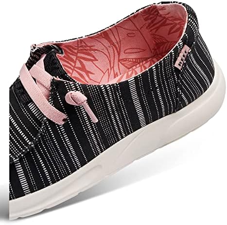 REEF Boys Cushion Coast Shoe Black Stripes