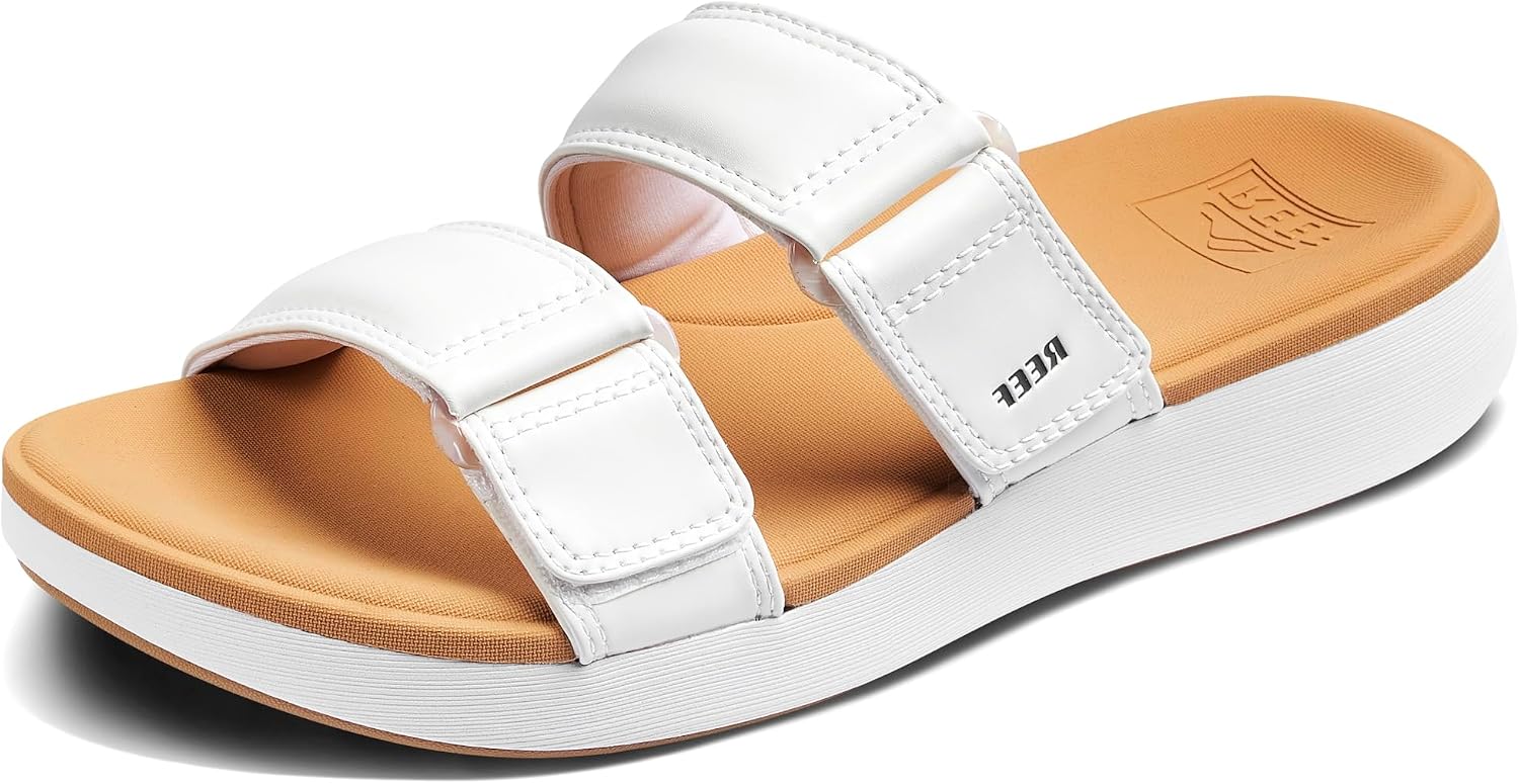 REEF Cushion Cloud Roa Womens Sandal White-tan