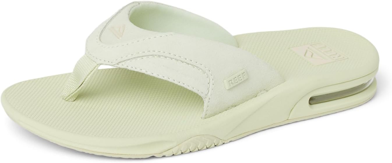 REEF Women's Fanning Bottle Opener Flip Flops Aloe Wash Suede