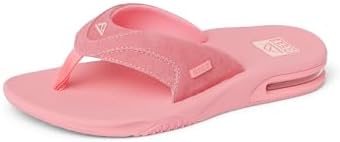REEF Women's Fanning Bottle Opener Flip Flops Strawberry Suede