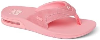 REEF Women's Fanning Bottle Opener Flip Flops Strawberry Suede