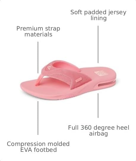 REEF Women's Fanning Bottle Opener Flip Flops Strawberry Suede