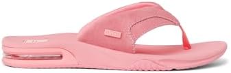 REEF Women's Fanning Bottle Opener Flip Flops Strawberry Suede