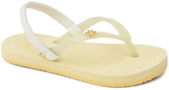 Reef Girls' Little Charming Backstrap Flip Flop Sandals Pale Banana