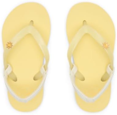 Reef Girls' Little Charming Backstrap Flip Flop Sandals Pale Banana