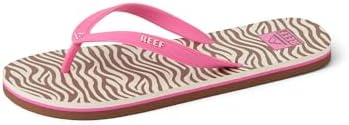 REEF girls Kids Seaside Prints PinkZebra Brown