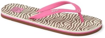 REEF girls Kids Seaside Prints PinkZebra Brown