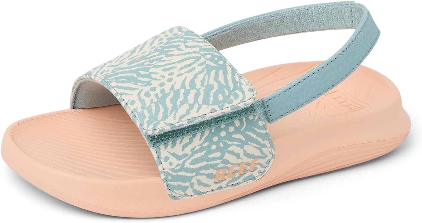 REEF Little Salty Girls Slide Blue Haze 9 C