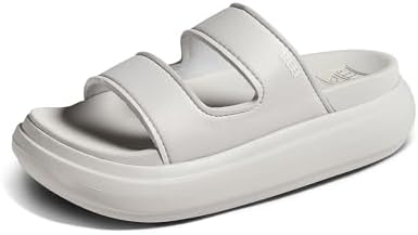 REEF Cushion Bondi 2 Bar Women's Slide Sandal, Lightweight and Supportive Footbed, Water Friendly Fog