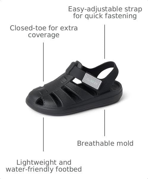 REEF Totally Beachin (Little Kid) BlackGrey