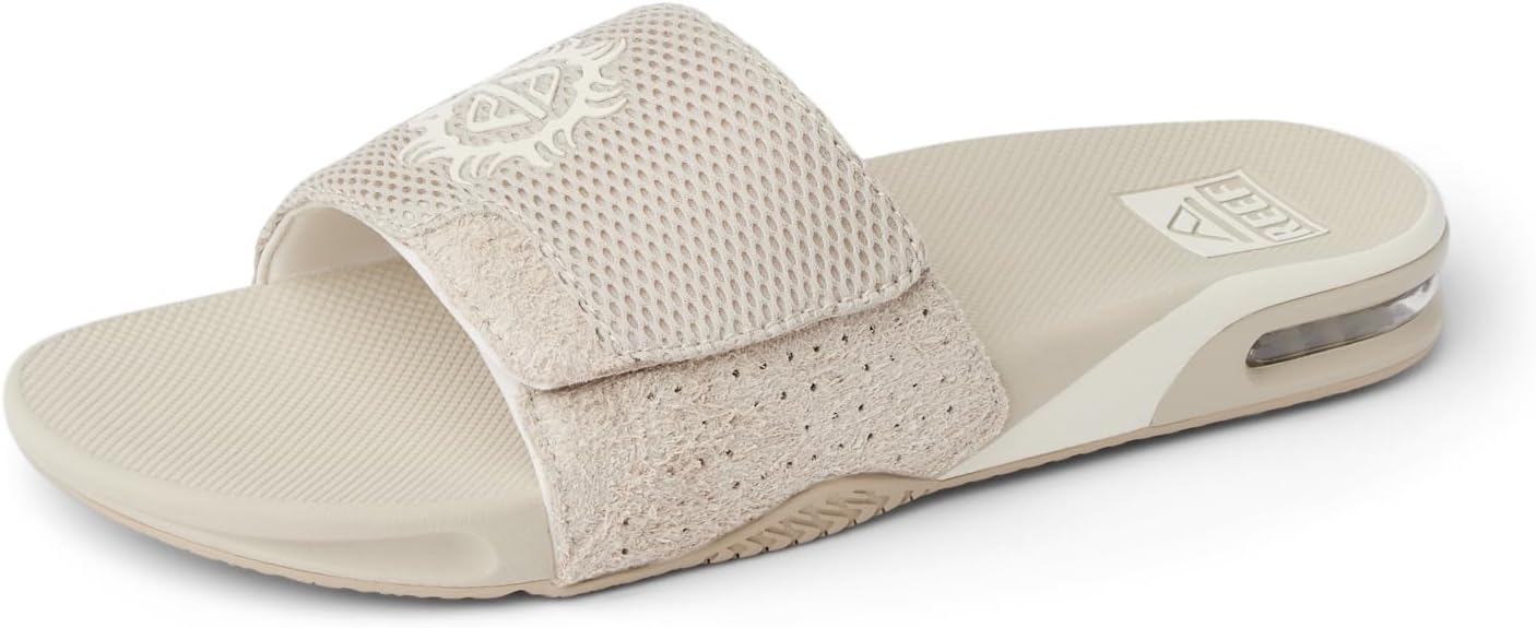 REEF Mens Fanning Slide | Bottle Opener Sandal Taupe Sun