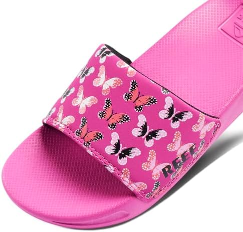 Reef Girls Kids One Slide Sandal Orchid Butterfly