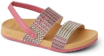 REEF Girls ToddlerLittle Kids Cushion Vista Sandal Pink Raffia