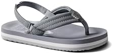 REEF Boys ToddlerLittle Kid Ahi Beach Flip Flop, Soft Cushion Footbed, Water Friendly Groovy Grey