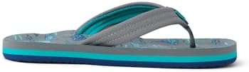 REEF Boys Kids Ahi Beach Flip Flop, Soft Cushion Footbed, Water Friendly GreyStingray