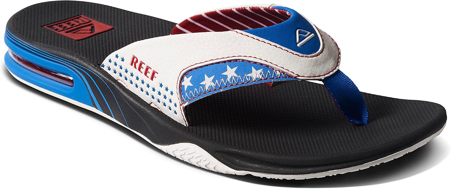 REEF Mens Sandals, Fanning 1776 Black