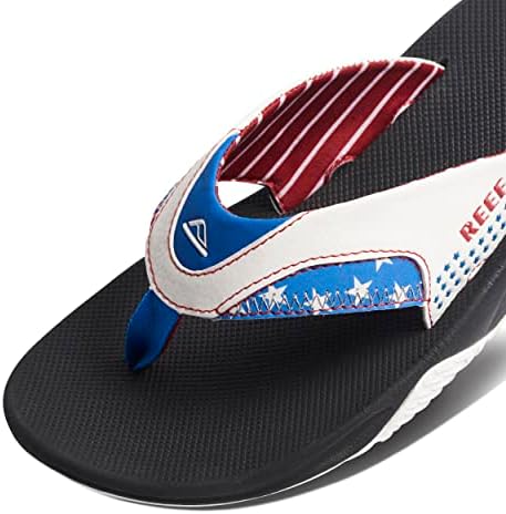 REEF Mens Sandals, Fanning 1776 Black