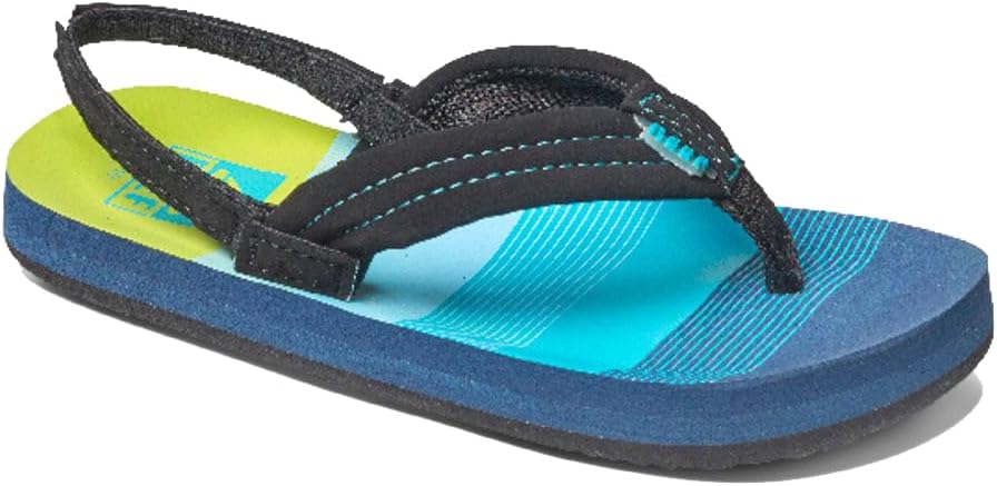 REEF Boys ToddlerLittle Kid Ahi Beach Flip Flop, Soft Cushion Footbed, Water Friendly Aqua-green23