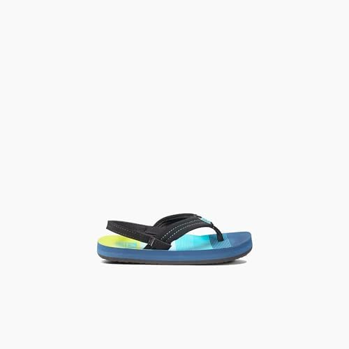 REEF Boys ToddlerLittle Kid Ahi Beach Flip Flop, Soft Cushion Footbed, Water Friendly Aqua-green23
