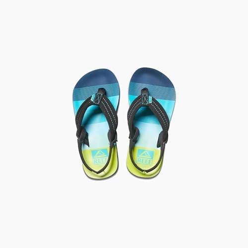 REEF Boys ToddlerLittle Kid Ahi Beach Flip Flop, Soft Cushion Footbed, Water Friendly Aqua-green23