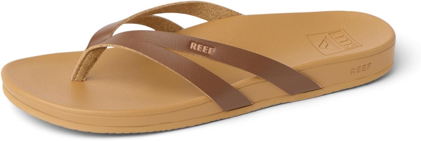 REEF Women's Sandals Cushion Spring Joy Flip Flops Chocolate