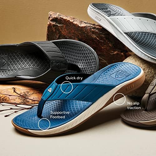 REEF Men's Deckhand Water Friendly Flip Flops Java
