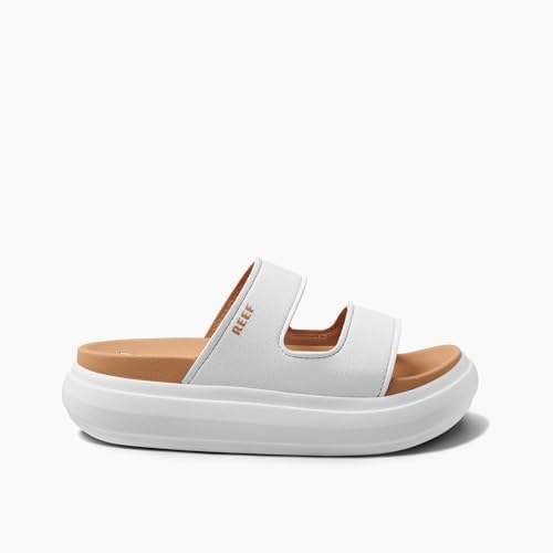 REEF Cushion Bondi 2 Bar Women's Slide Sandal, Lightweight and Supportive Footbed, Water Friendly Cloud