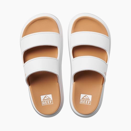 REEF Cushion Bondi 2 Bar Women's Slide Sandal, Lightweight and Supportive Footbed, Water Friendly Cloud