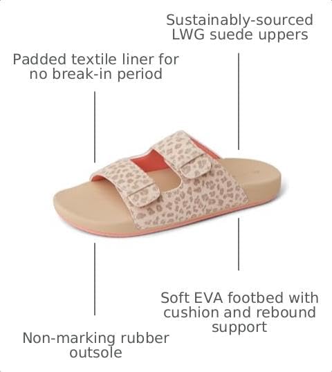 REEF Girls' Kids' Ojai Cheetah Print