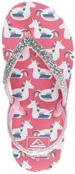 REEF Little Stargazer Prints Girls Sandal Unicorn Float