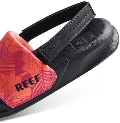 REEF Girls ToddlerLittle Kids One Slide Sandal Pink Peacock Hibiscus
