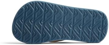 REEF Boys Kids Ahi Beach Flip Flop, Soft Cushion Footbed, Water Friendly BlueTan Palm