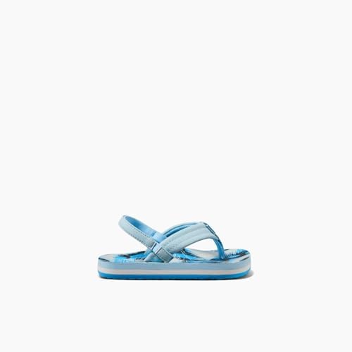 REEF Boys ToddlerLittle Kid Ahi Beach Flip Flop, Soft Cushion Footbed, Water Friendly Surf Palms