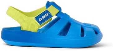REEF Boys' ToddlerLittle Kid Totally Beachin Blue FadeYellow