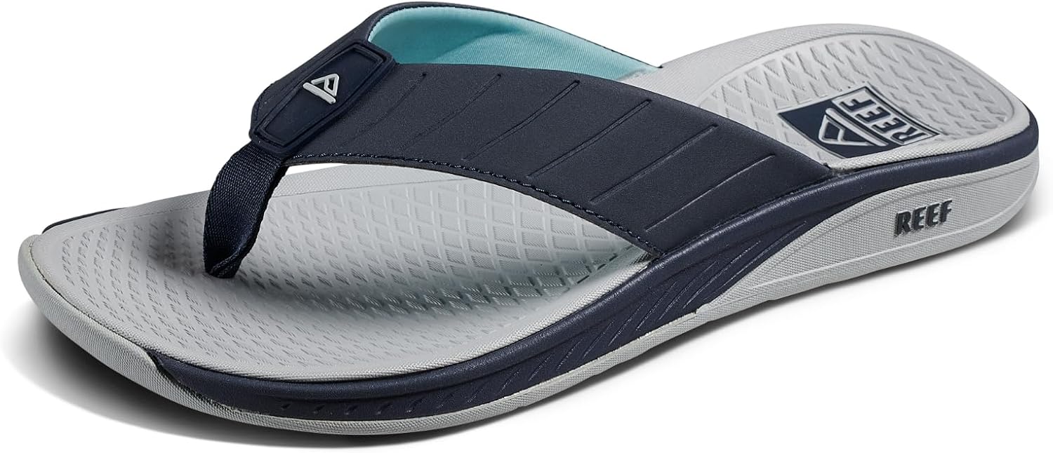 REEF Men's Deckhand Water Friendly Flip Flops Blue Nights