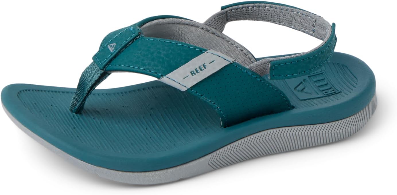 REEF Boys' ToddlerLittle Kid Santa Ana SpruceGrey