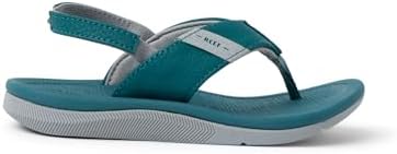 REEF Boys' ToddlerLittle Kid Santa Ana SpruceGrey