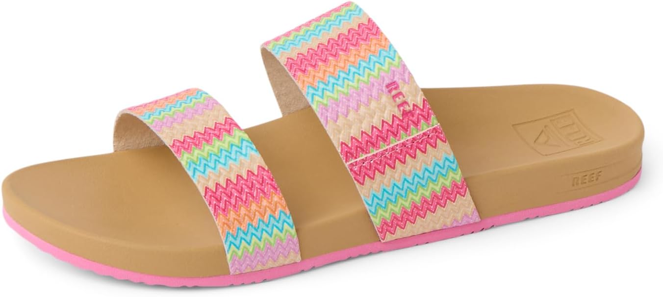 REEF Cushion Vista (Big Kid) PinkMulti Raffia