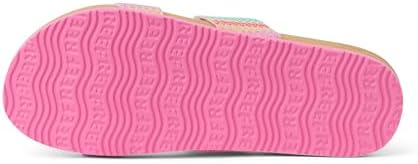 REEF Cushion Vista (Big Kid) PinkMulti Raffia