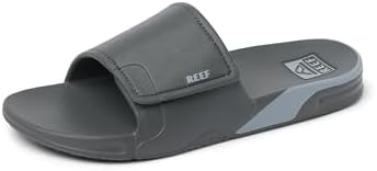 REEF Men's Sandals Fanning Slide H20 Grey