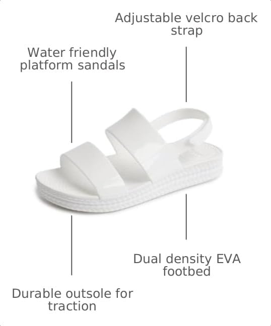 REEF Womens Sandals, Water Vista White Shine