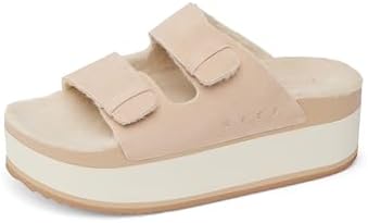 REEF Women's Ojai Ciara Platform Slides Tan