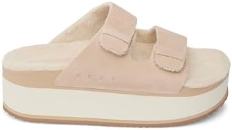 REEF Women's Ojai Ciara Platform Slides Tan